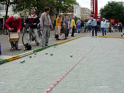 Voor de liefhebbers is een Jeu du Boules parcours uitgezet.